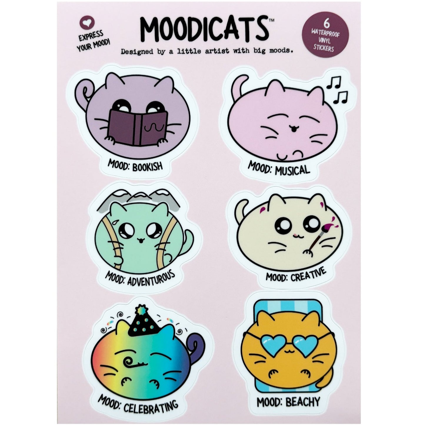 Cat Hobby Sticker Sheet