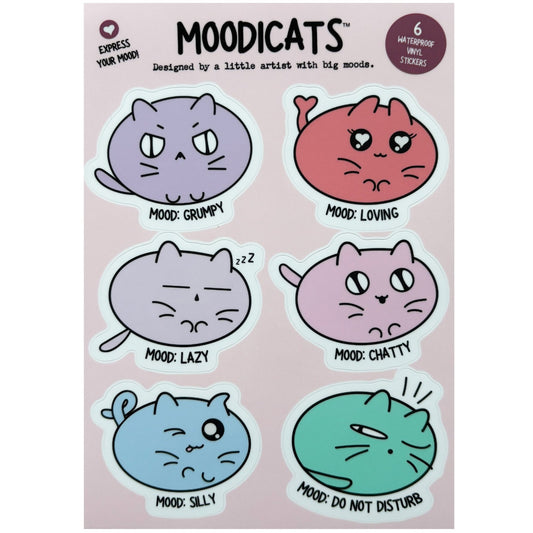 Cat Moods Sticker Sheet